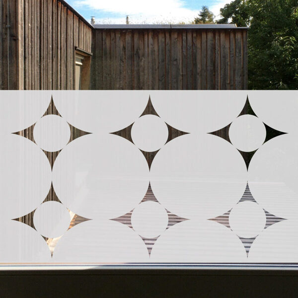 Decorative white matte film