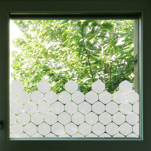 Decorative white matte film